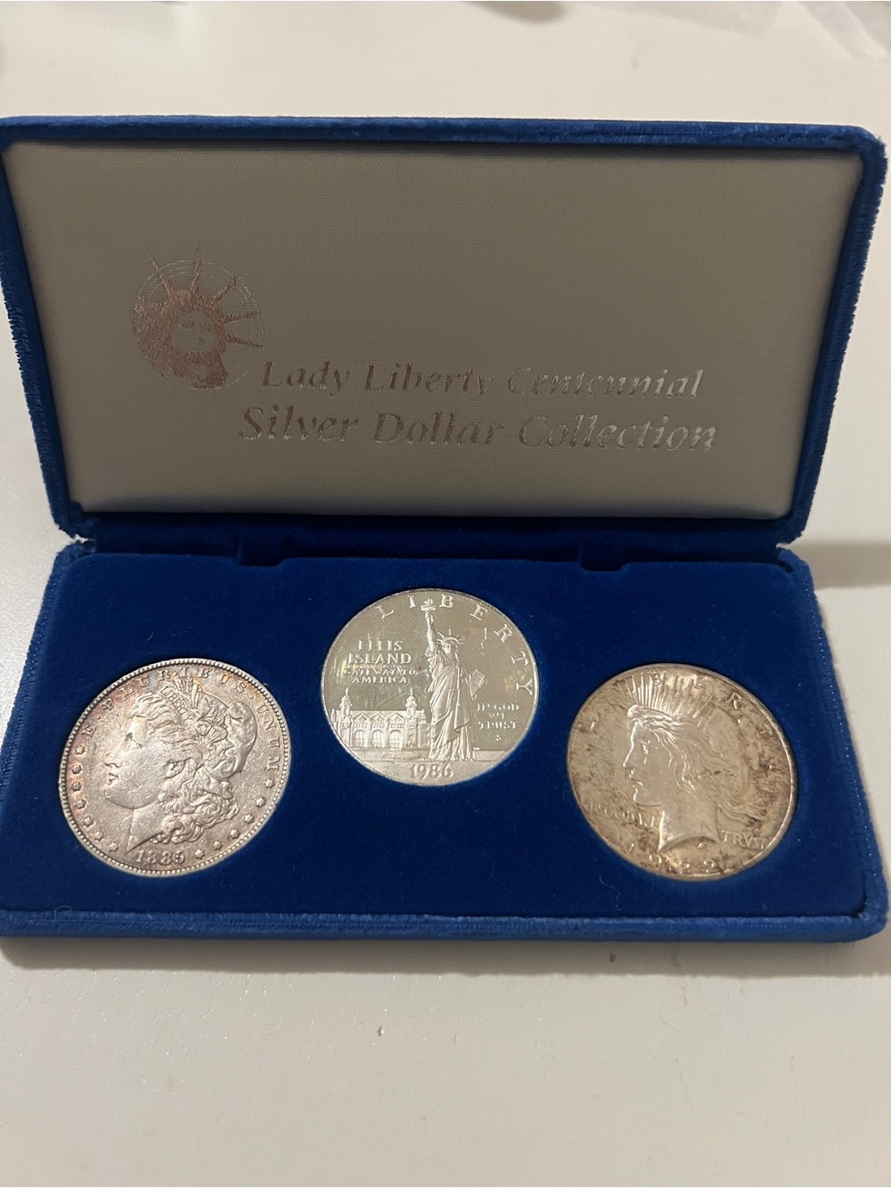 Lady Liberty 3 Silver Dollar Coin set